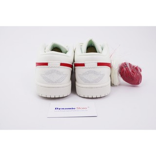 Giày Jordan 1 Low White University Red