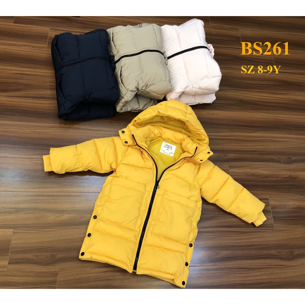 * Mã BS261: Parka  bé gái dư xịn trần bông 3 lớp dáng dài