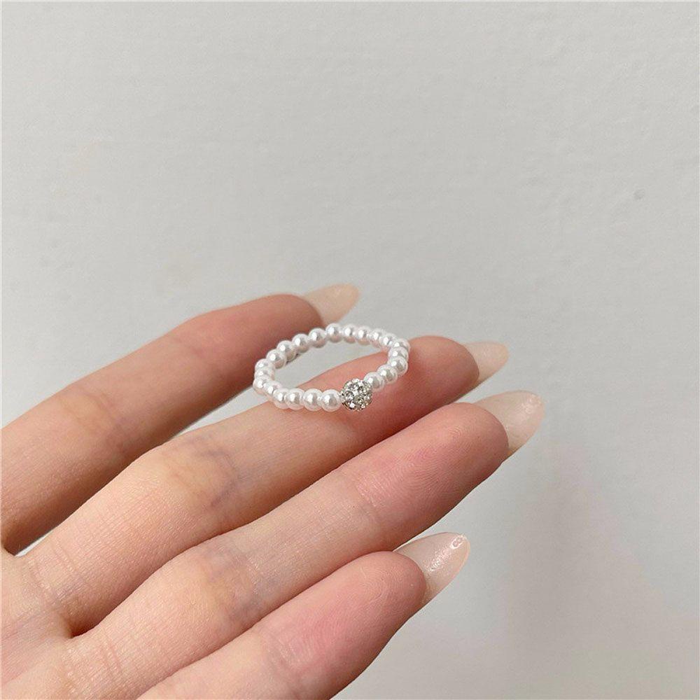 FORBETTER (MớI) Nhẫn Handmade ĐíNh HạT NgọC Trai Giả Xinh X