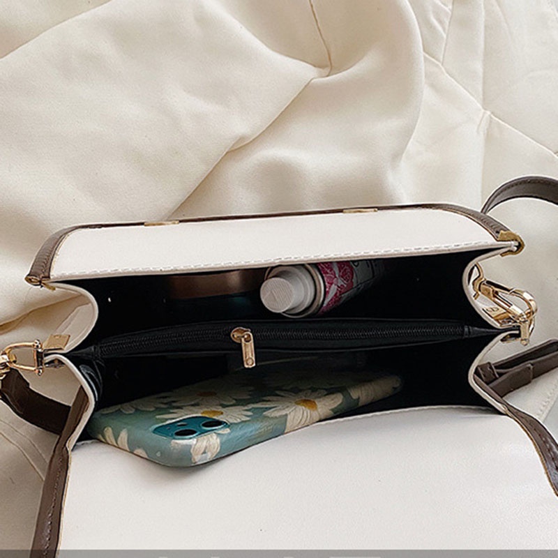 Túi xách đeo vai IELGY màu sắc tương phản thời trang cho nữ