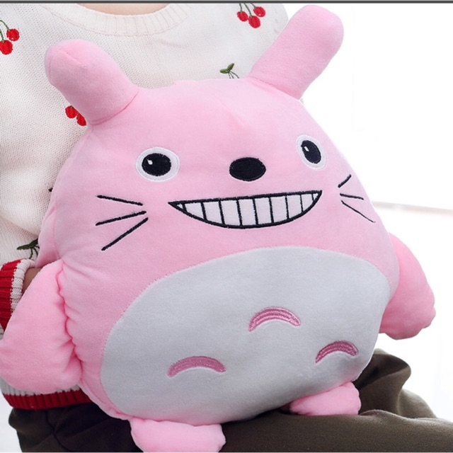 Túi sưởi totoro hồng.