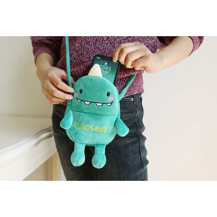 Túi Đeo Chéo Đựng Điện Thoại Họa Tiết Hoạt Hình Dễ Thương