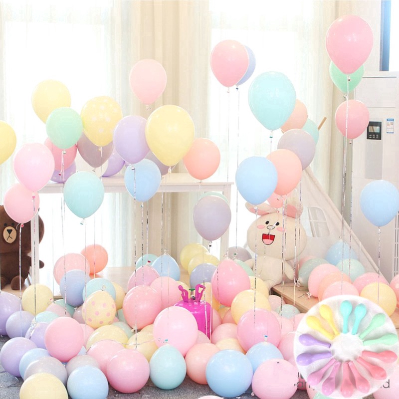 Bộ 30 bong bóng latex 1 Inch dùng trang trí sinh nhật / đám cưới chất lượng cao