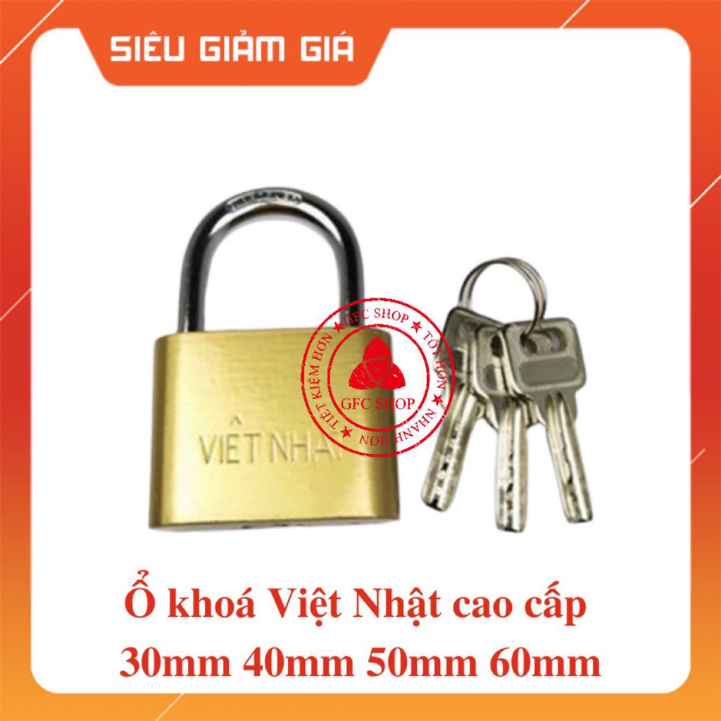 Ổ khoá Việt Nhật cao cấp 30mm 40mm 50mm 60mm Công nghệ Nhật Bản (Đã test OK 100%)