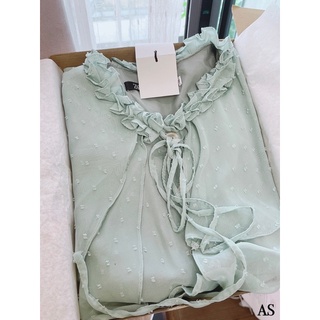 Váy tơ hạt bèo cổ ZARA ( Hàng cao cấp + Ảnh thật + Freeship )