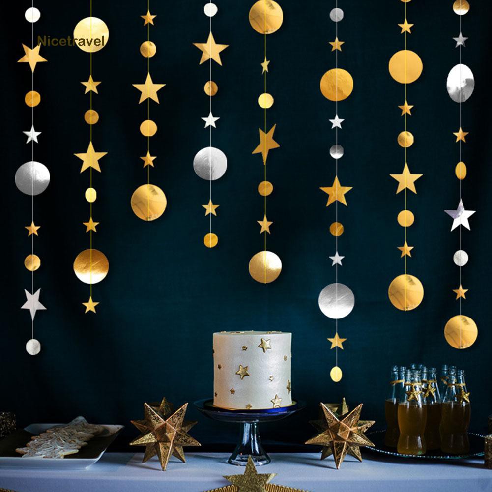 Dây Treo Trang Trí Hình Ngôi Sao Năm Cánh Dài 4m