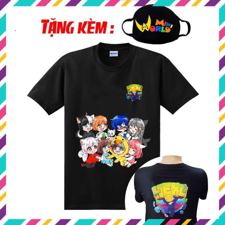 🔥SALE SỐC🔥 🔥HOT🔥 áo thun Hero Team V2 - Mini World mẫu mới đẹp kèm bịt mặt siêu ngầu