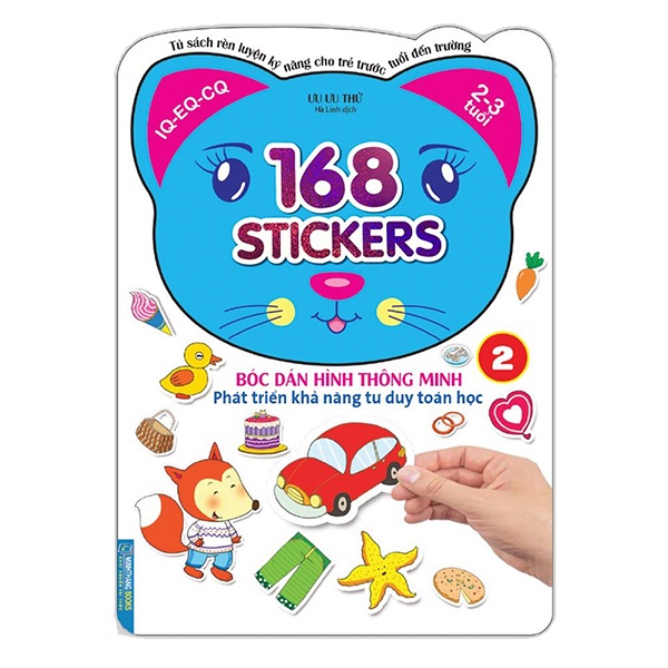 Sách 168 Stickers - Bóc Dán Hình Thông Minh Phát Triển Tư Duy Toán Học 2