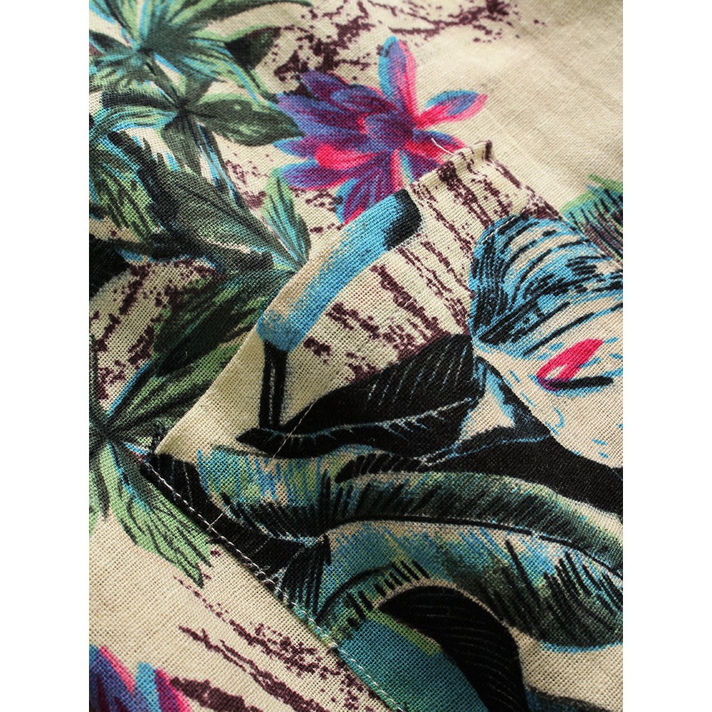 ZANZEA Áo Kiểu Nữ Dài Tay Cổ Tròn In Hoa Thời Trang