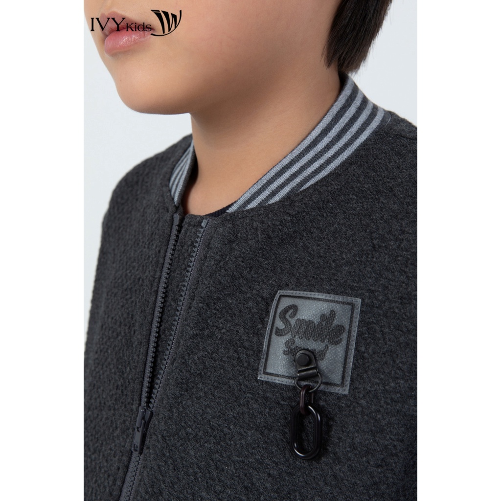 Áo khoác thu Smile bé trai IVY moda MS 77K1412