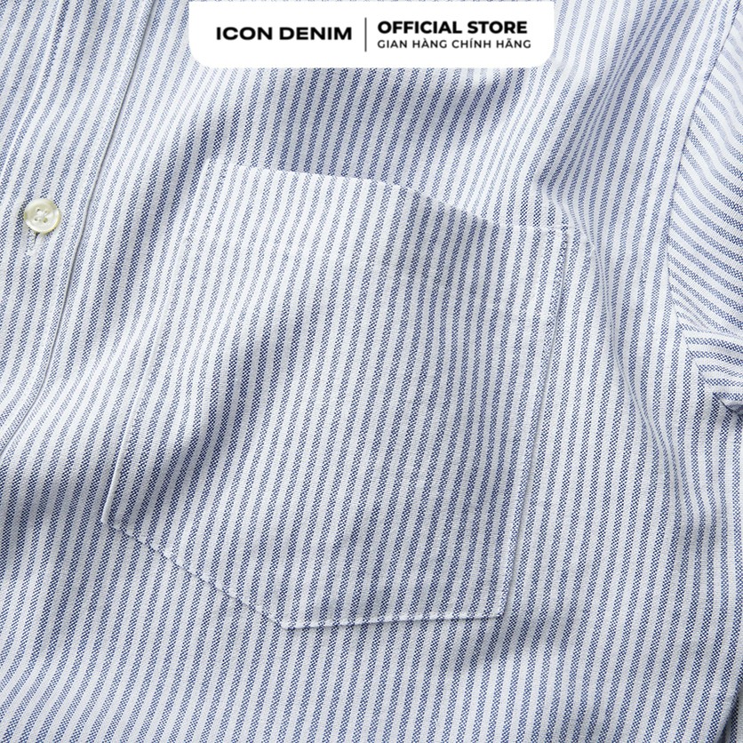 Áo Sơ Mi Oxford Nam ICON DENIM Tay Dài Có Túi Sọc | BigBuy360 - bigbuy360.vn