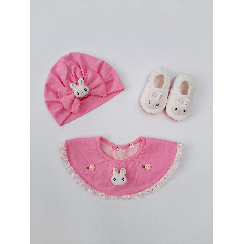 Set mũ turban giày vải yếm