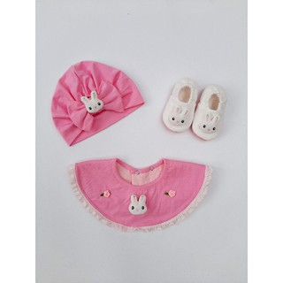 Set mũ turban giày vải yếm