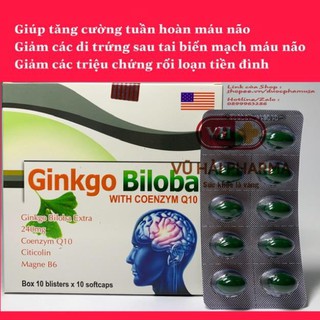 Ginkgo Biloba tăng cường trí nhớ tập trung trí tuệ , phòng ngừa tai biến .