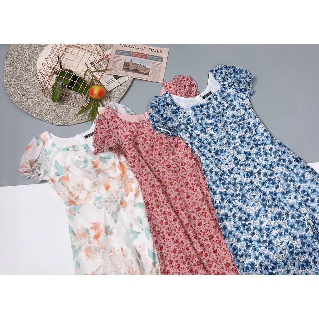 Đầm Voan Hoa T.O.P.S.H.O.P Nhẹ Nhàng - Hàng xuất dư 100%