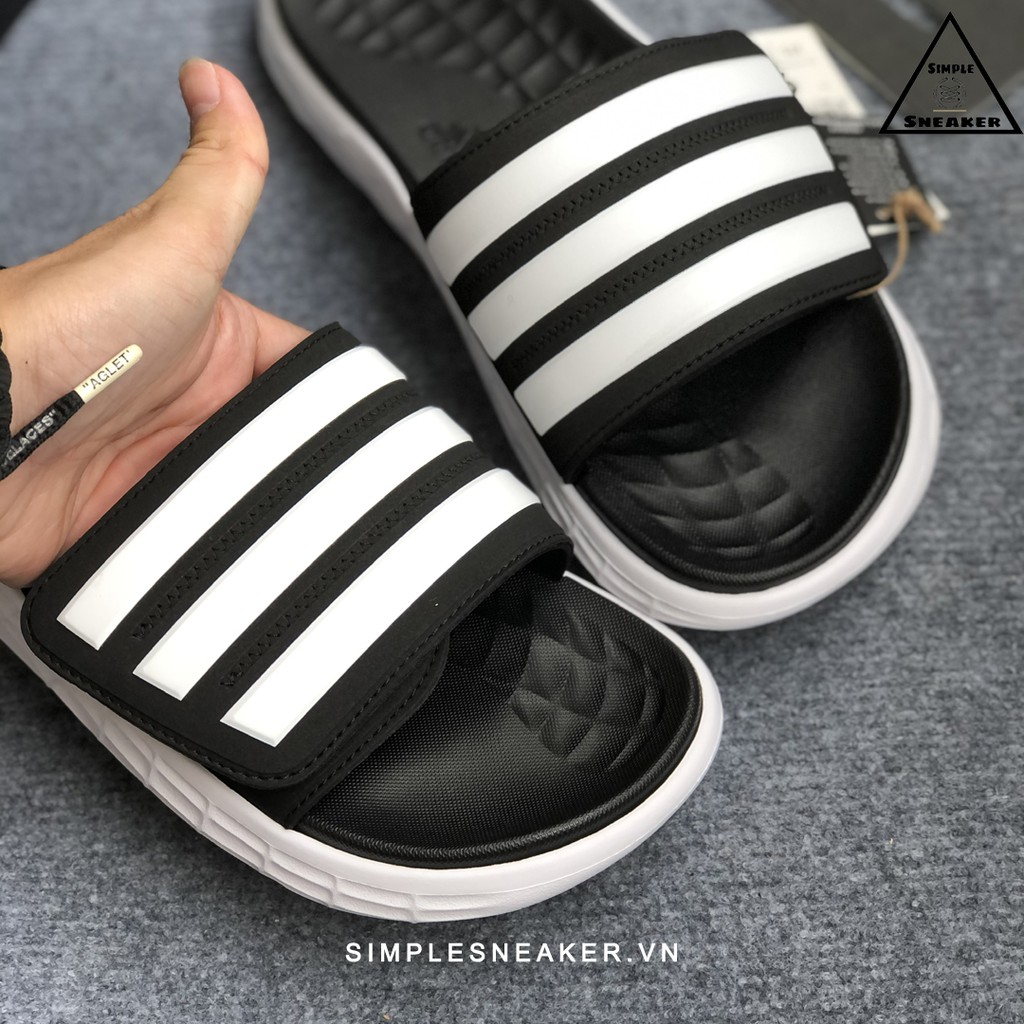 Dép Adidas Duramo 💙FREESHIP💙 Dép Duramo Quai Dán Chính Hãng - Adidas Duramo SL Slides Chuẩn Auth - Simple Sneaker