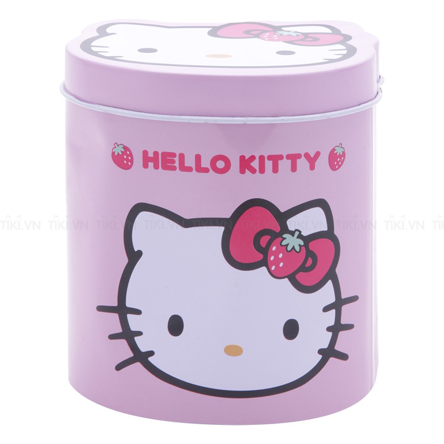 Hộp Kitty với 2000 dây thun màu buộc tóc cho em bé