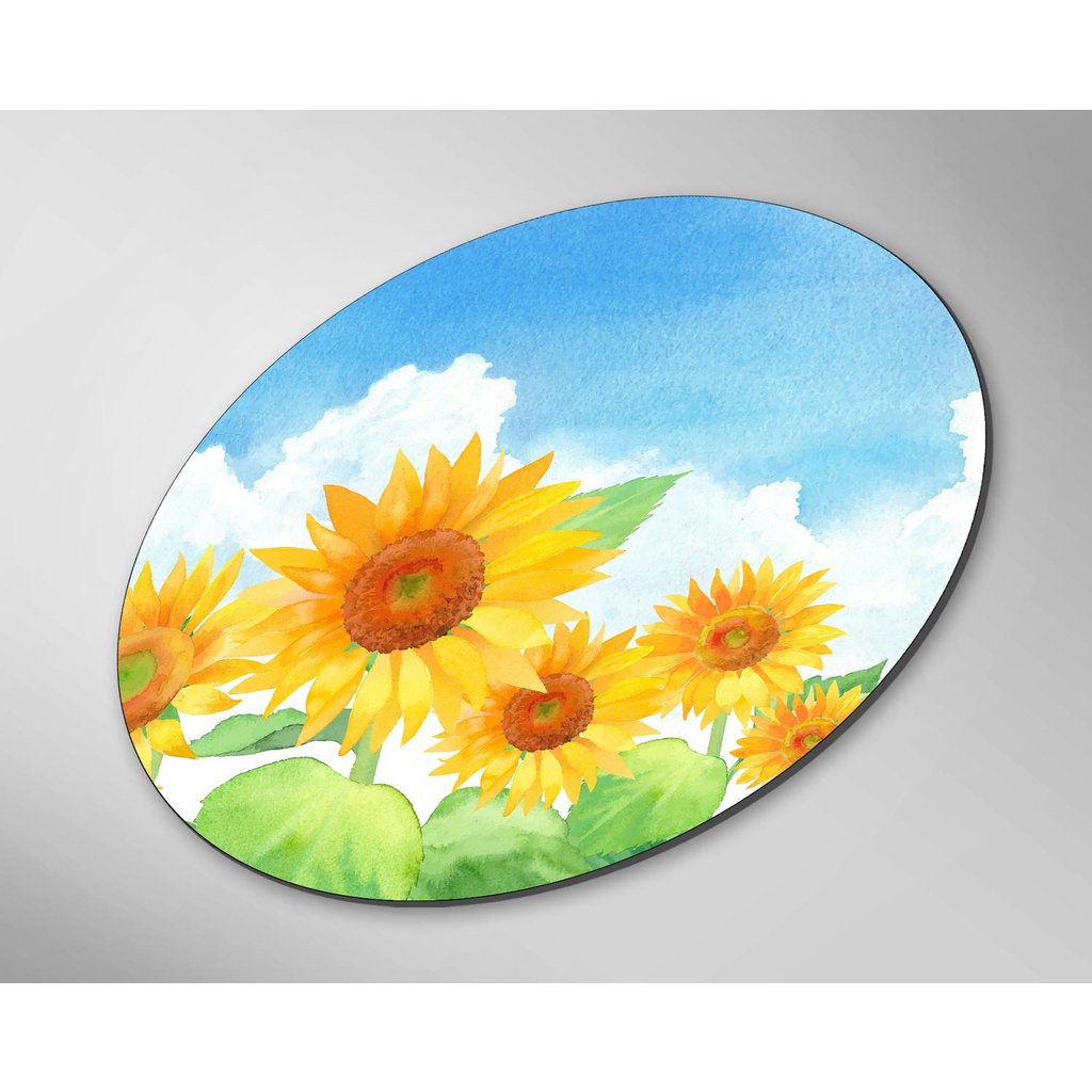 Lót chuột cỡ lớn, bàn di chuột, mouse pad mẫu Hoa hướng dương bầu trời