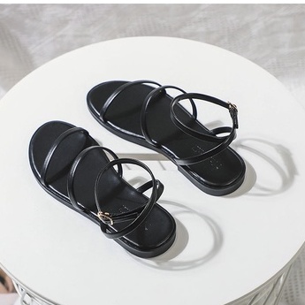 Giày Sandal Nữ Cao Cấp 2 Quai Mã LTS38