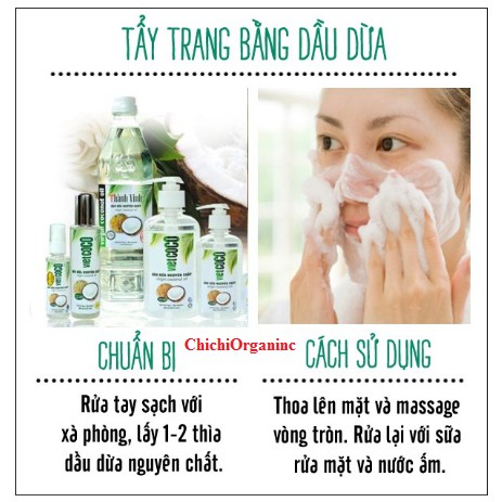 Dầu Dừa Hữu Cơ Nguyên Chất Ép Lạnh Vietcoco Chai Nắp Giật, Vòi Nhấn, Vòi Xịt