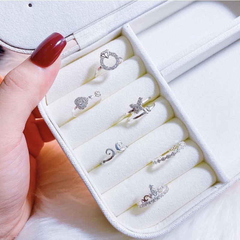 Nhẫn nữ Bạc ta sáng bóng , sang chảnh , giá rẻ - Vàng Bạc Khải Khải