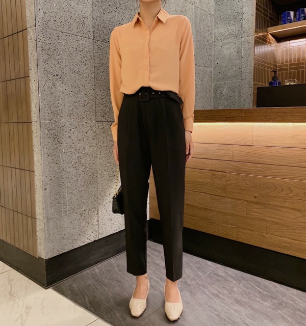 BÁN SỈ QUẦN BAGGY ĐAI BỌC 2 MÀU CHO NỮ