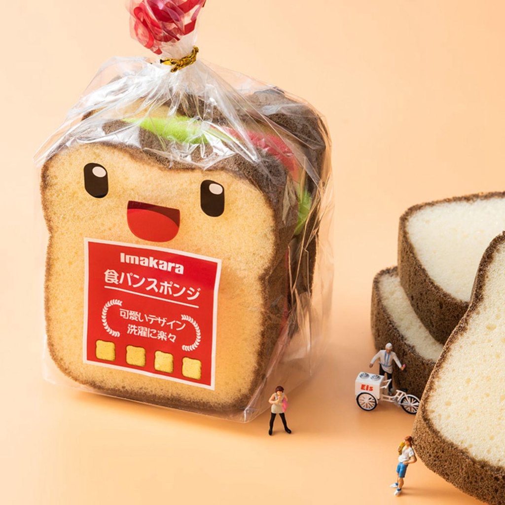Miếng Bọt Biển Rửa Chén Hình Bánh Mì Sandwich Dễ Thương