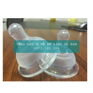 Núm Ty Bình Sữa Siêu Mềm Cho Bé Cổ Rộng S/M/L/XL