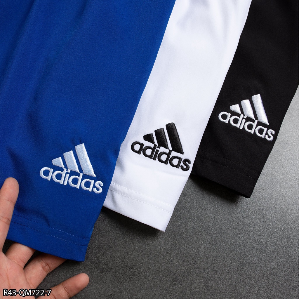Quần short Run thể thao nam ADIDAS trên gối 2 lớp R43 thêu logo- Thời Trang Nam VNXK