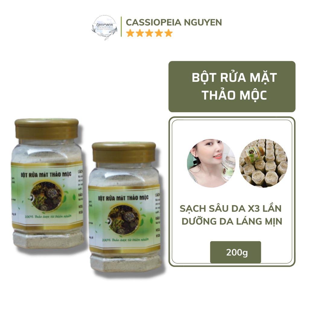 Bột rửa mặt đông y thảo mộc handmade