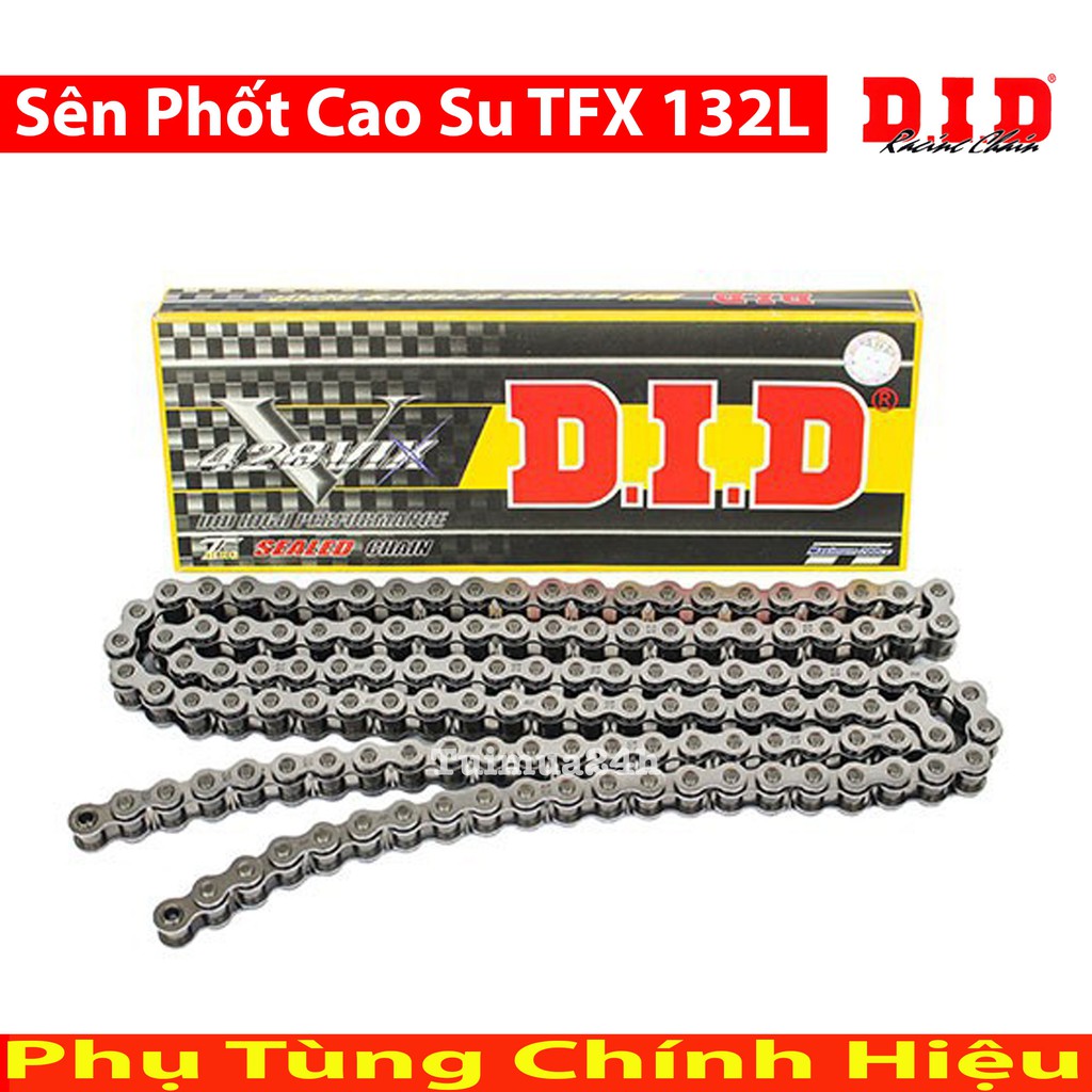 Sên Phốt Cao Su DID VIX 428-132L Seal FB ( Có Khóa Sên Cài Phe )