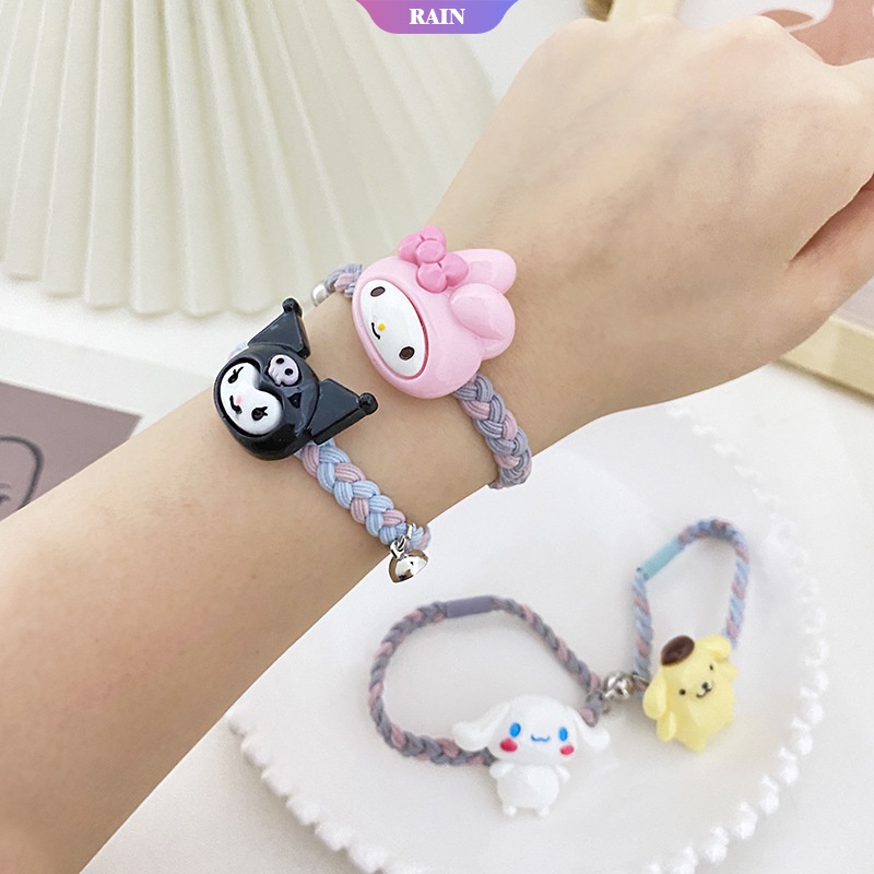 Bộ 2 Vòng Đeo Tay Cặp Gắn Nam Châm Hình Stitch &amp; Chim Sanrio Dễ Thương Dùng Làm Quà Tặng Sinh Nhật Cho Cặp Đôi