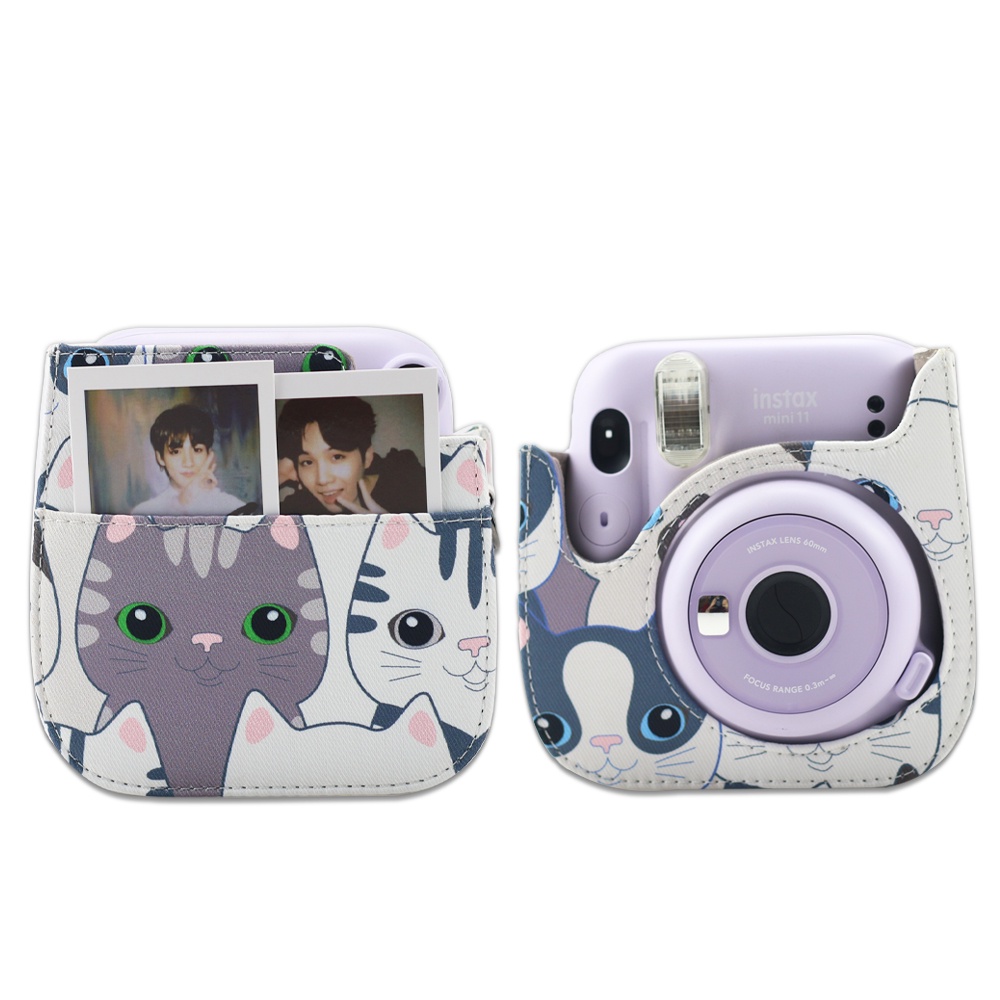 Pu Leather Handy Camera Bag PVC Cover For Fujifilm Instax Mini 8/9/11 Camera