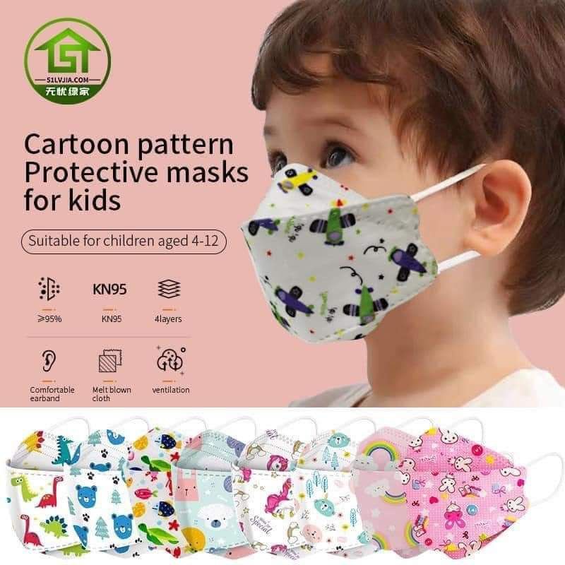 [FREESHIP] HỘP KHẨU TRANG 10 CÁI CHO BÉ (FAMAPEO 4D KIDS, FT94, GẤU, N95)