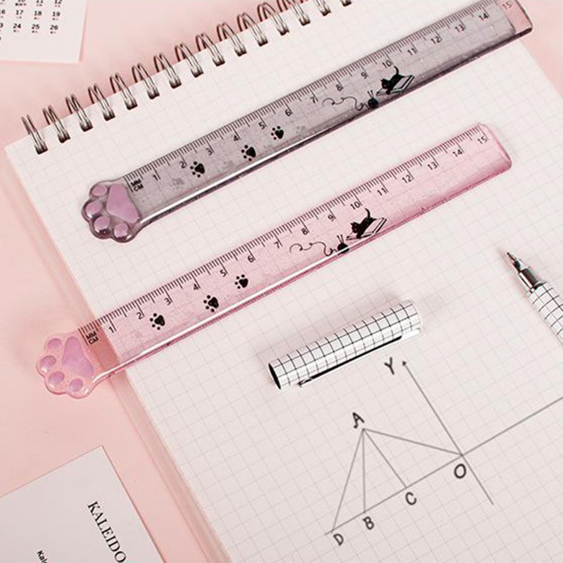 Thước Đo Bằng Nhựa Họa Tiết Hoạt Hình 15cm Dành Cho Học Sinh