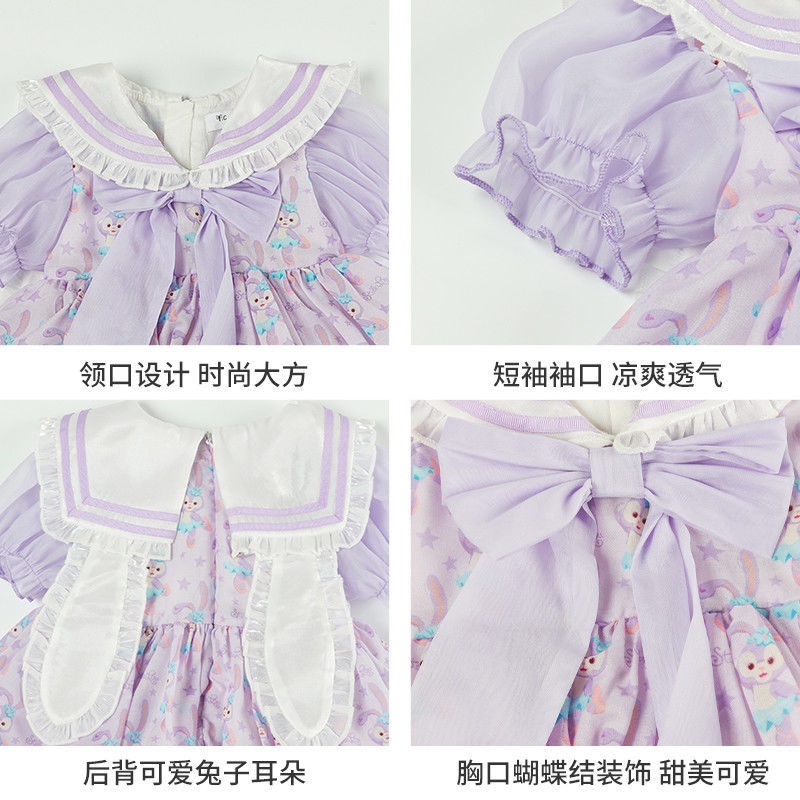 Đầm Công Chúa Lolita Thời Trang Mùa Hè Phương Tây Cho Bé Gái