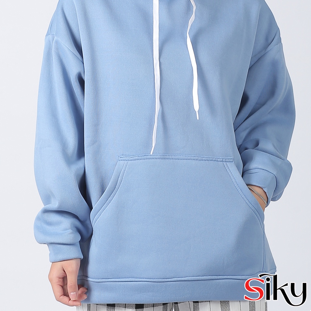 Áo hoodie nữ form rộng basic - Siky