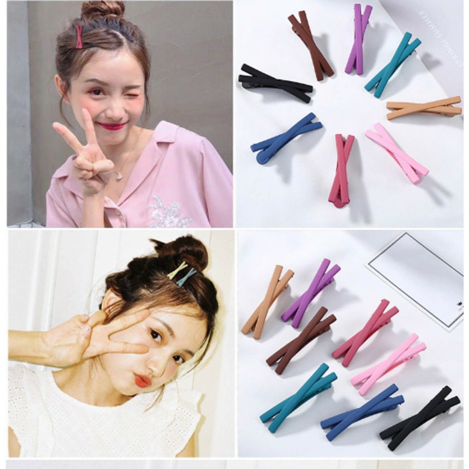 SP1975 Kẹp tóc nơ chữ X dễ thương