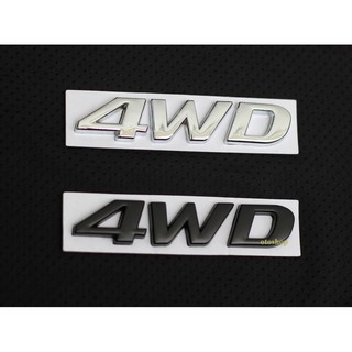 Tem chữ 4WD trang trí xe