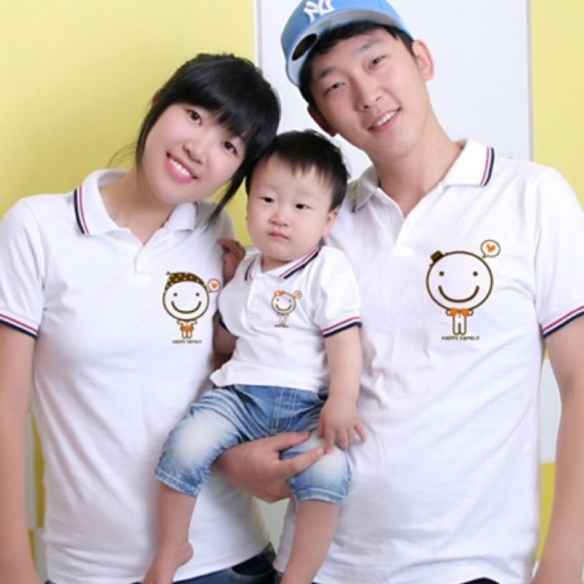 Áo gia đình cổ trụ đẹp vải cá sấu loại 1 đủ size 8-100kg