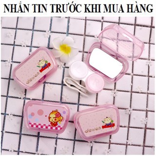 HÔP DỰNG LENS KHAY GƯƠNG CÓ DỤNG CỤ KẸP GẮP