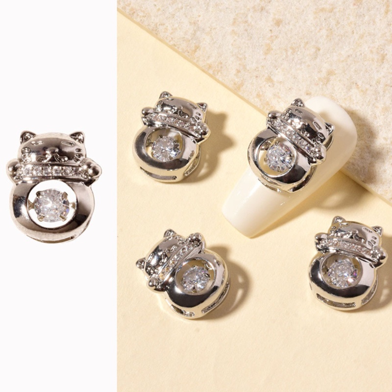 Phụ Kiện Đá Trang Trí Móng Tay Hình Mèo Kitty Xinh Xắn