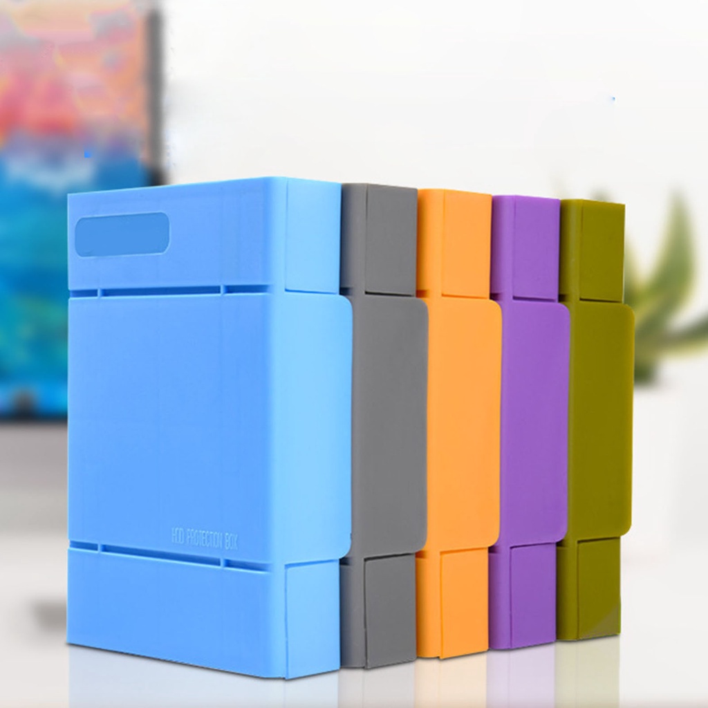 Hộp Đựng Ổ Cứng Chống Sốc Màu Trơn 3.5 Inch | BigBuy360 - bigbuy360.vn