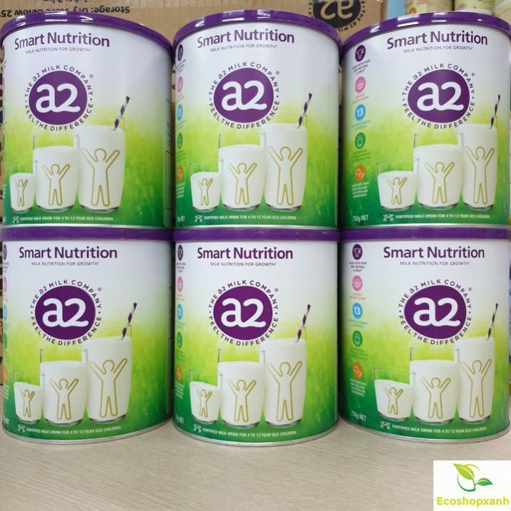 Sữa bột A2 Smart Nutrition của Úc loại 750gram cho bé từ 4-12 tuổi Date mới