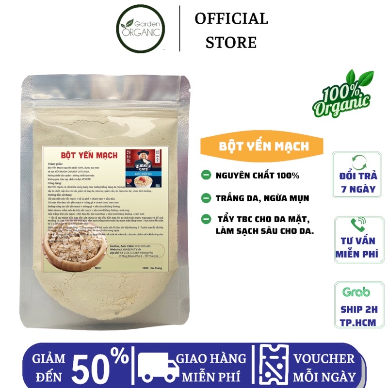 BỘT YẾN MẠCH (MỸ) NGUYÊN CHẤT 100% 100Gr