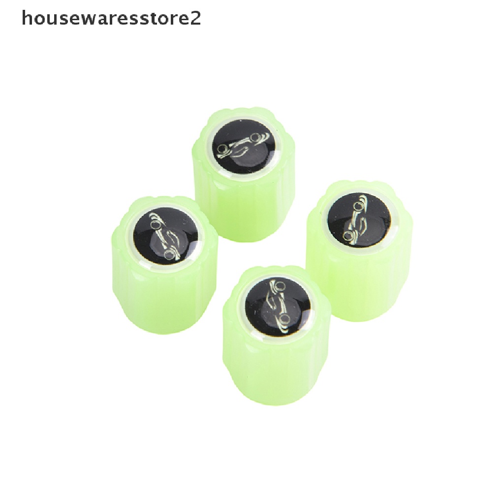 [Housewarestore2] Nắp Van Bánh Xe Hơi / Xe Máy Phản Quang Chống Bụi Thông Dụng