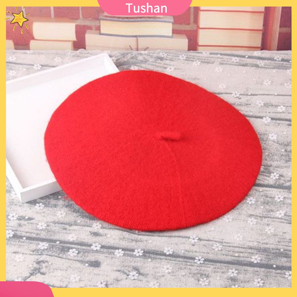 Mũ Nồi Giả Len Màu Trơn Thời Trang Cho Nữ