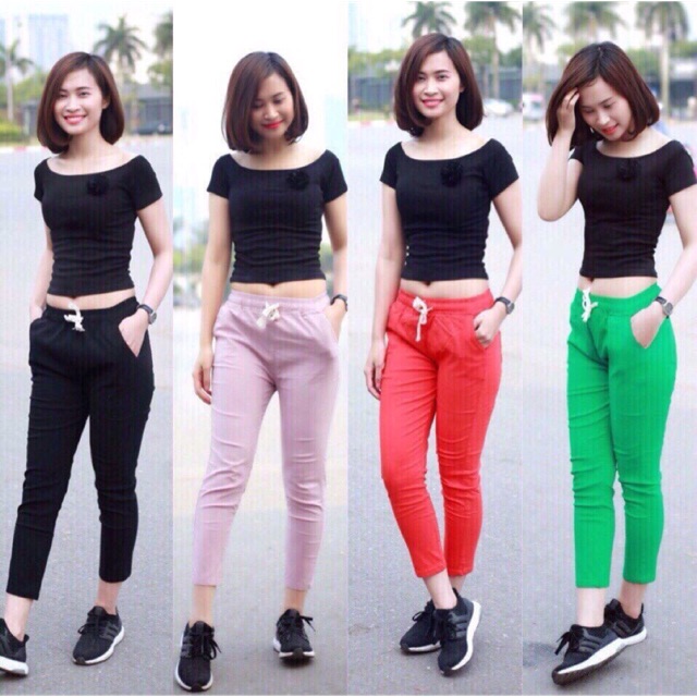 Quần thô đũi dáng lỡ