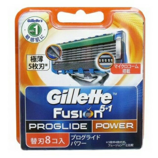 Vỉ 8 Lưỡi dao cạo râu Gillette Nhật Bản