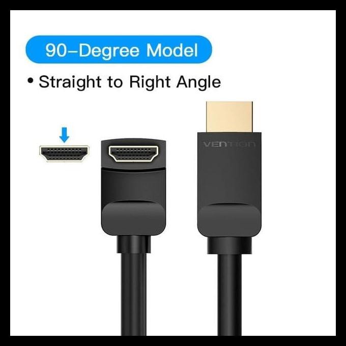 Cáp Vention 3M Hdmi V2.0 90/270 độ 4K tốc độ cao 270 độ Aaq | BigBuy360 - bigbuy360.vn